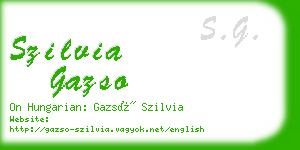 szilvia gazso business card